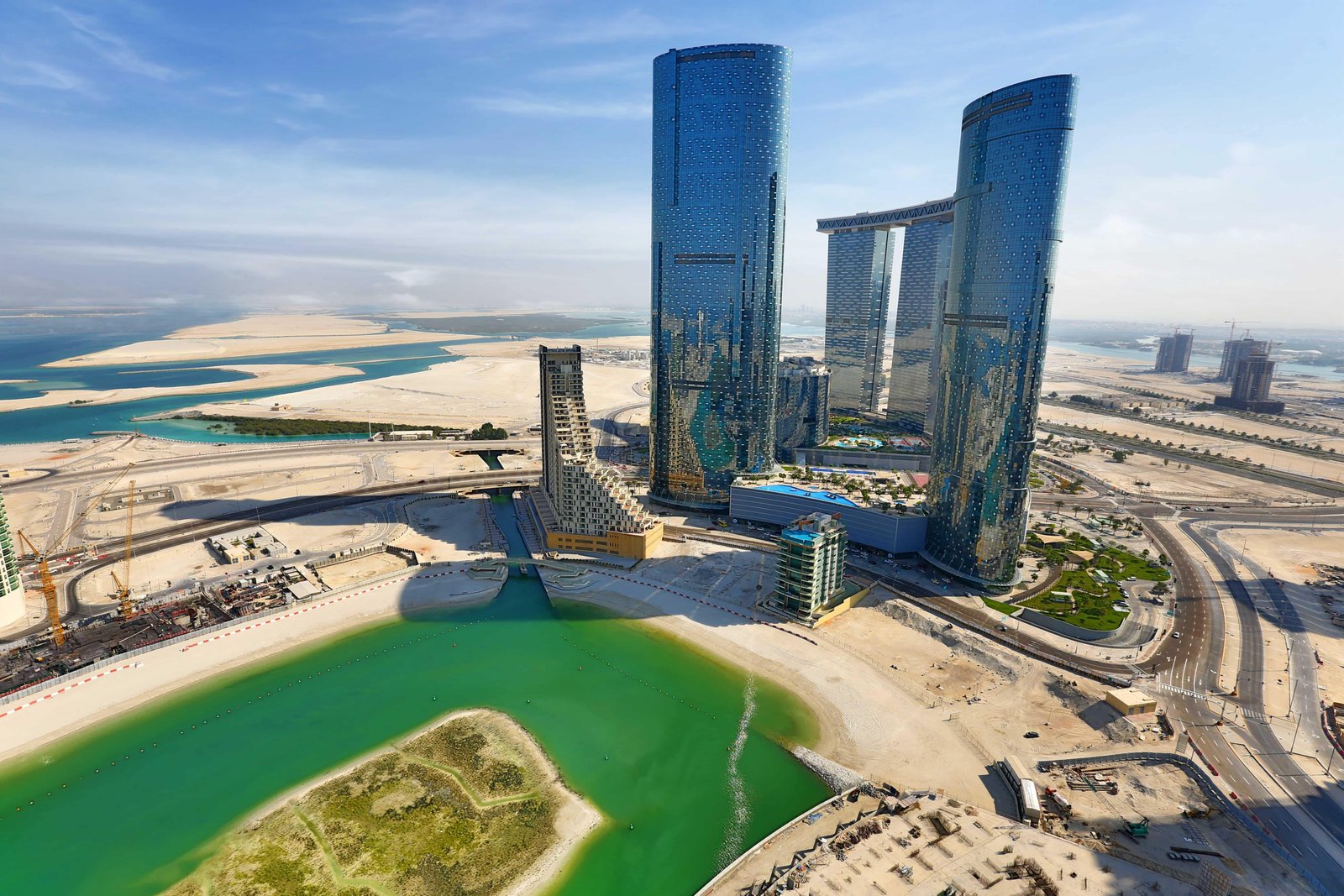 Sky Tower apartment interior with panoramic sea and skyline views Abu Dhabi