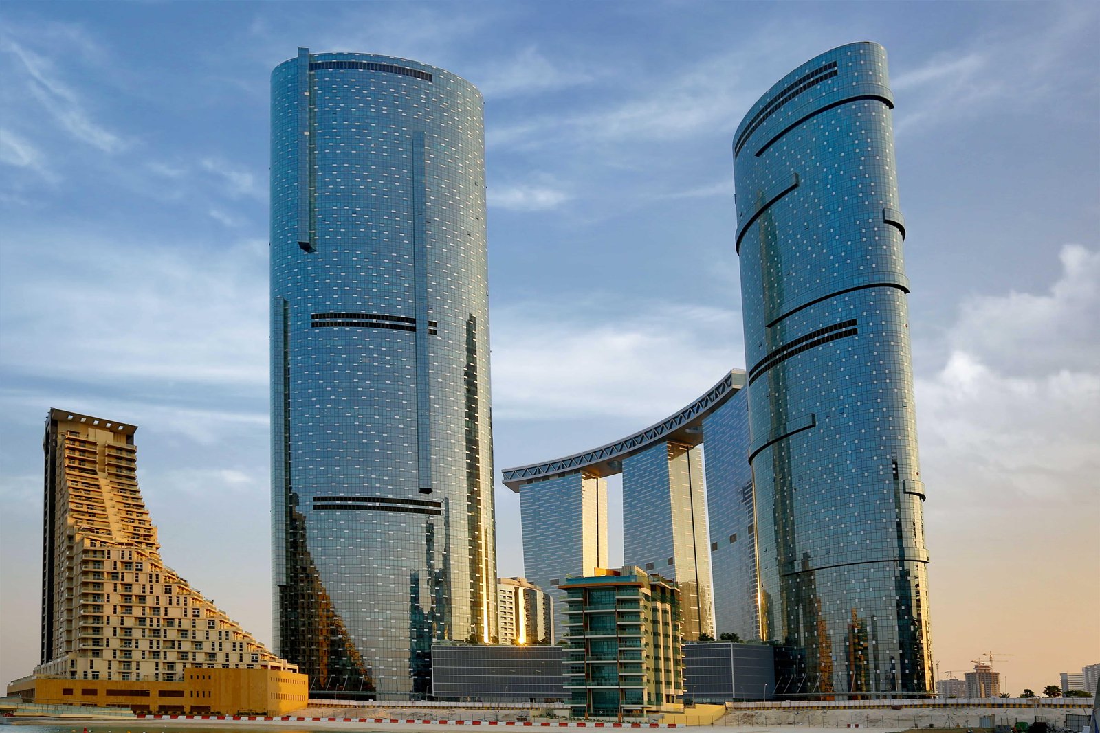 Sky Tower Shams Abu Dhabi Al Reem Island waterfront residential exterior view